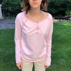 Cat & Jack neon pink long sleeve shirt